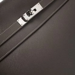 Hermes Taupe Epsom Leather Palladium Hardware Kelly Retourne 35 Bag For Women -Deals Hermes Store luxury women hermes used handbags p272354 010