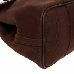 Hermes Brulee Canvas And Leather Valparaiso PM Bag For Women -Deals Hermes Store luxury women hermes used handbags p272636 007