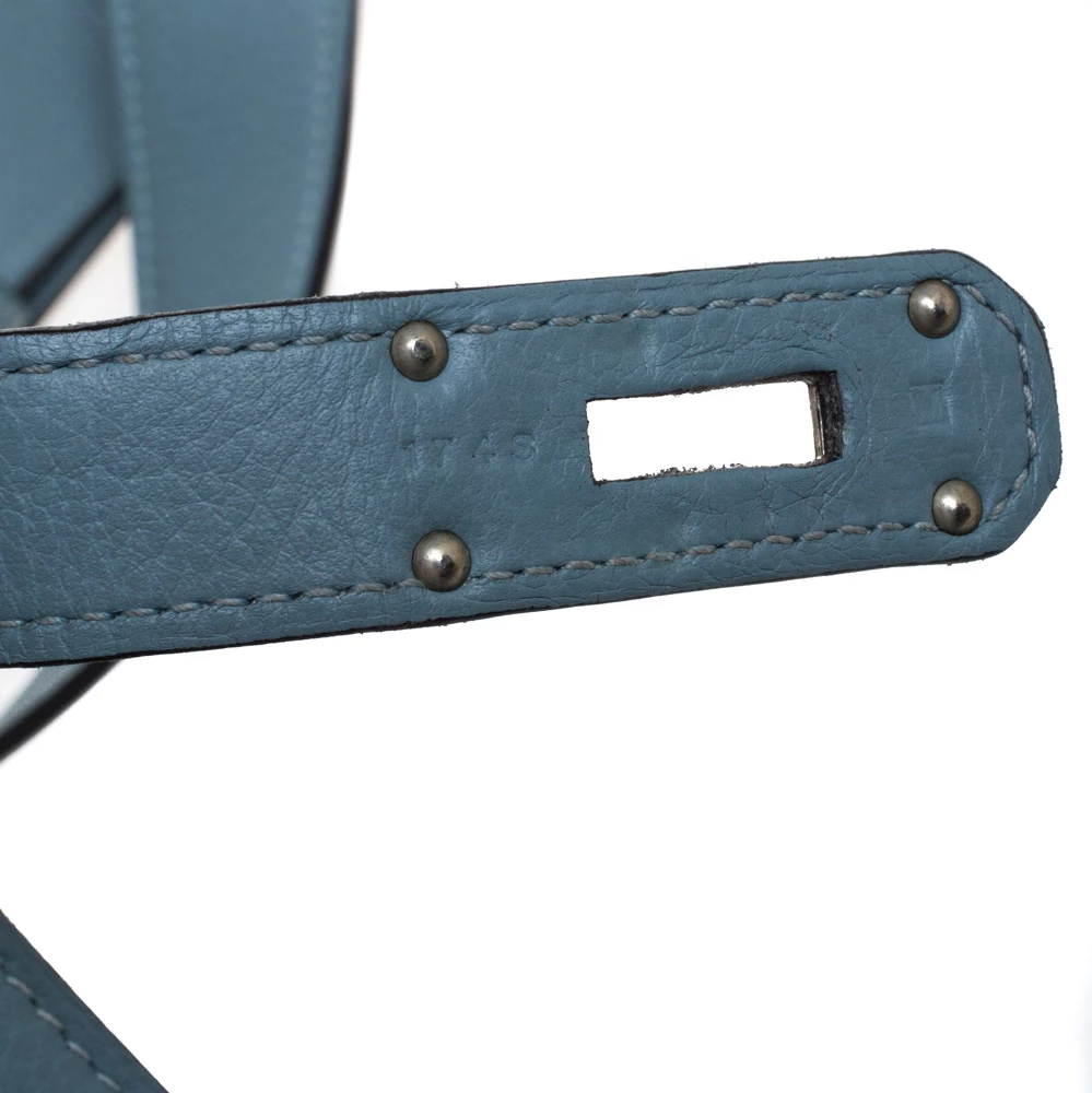 Hermes Ciel Ardennes Leather Jypsiere 34 Bag For Women 10 Hermes Ciel Ardennes Leather Jypsiere 34 Bag For Women - Image 8