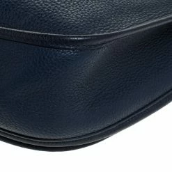 Hermes Blue Nuit Clemence Leather Evelyne III GM Bag For Women -Deals Hermes Store luxury women hermes used handbags p273054 007
