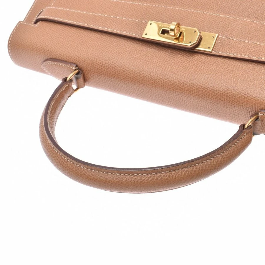 Hermes Brown Leather Gold Hardware Kelly 35 Bag For Women 12 Hermes Brown Leather Gold Hardware Kelly 35 Bag For Women - Image 10
