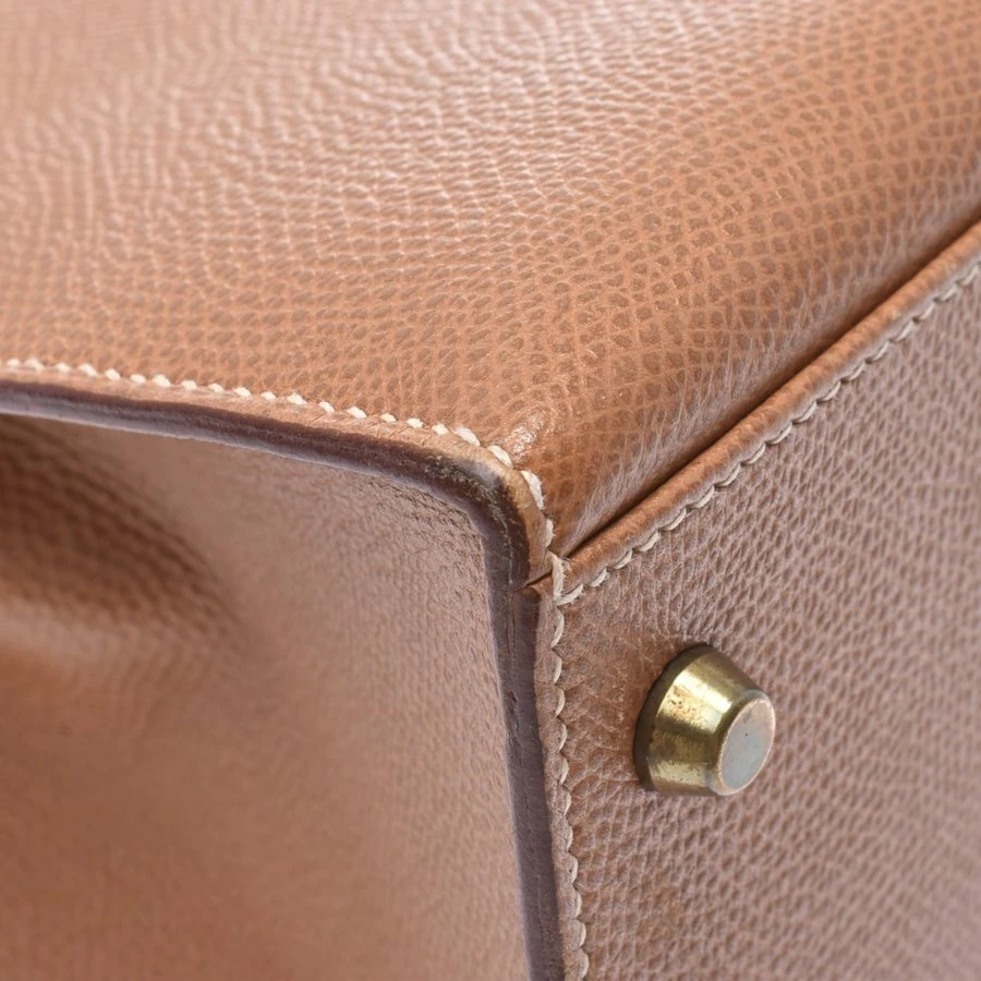 Hermes Brown Leather Gold Hardware Kelly 35 Bag For Women 20 Hermes Brown Leather Gold Hardware Kelly 35 Bag For Women - Image 18
