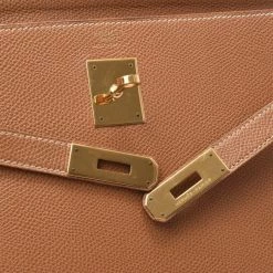 Hermes Brown Leather Gold Hardware Kelly 35 Bag For Women 28 Hermes Brown Leather Gold Hardware Kelly 35 Bag For Women -Deals Hermes Store luxury women hermes used handbags p273423 018