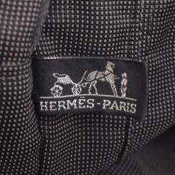 Hermes Grey Canvas Herline MM Bag For Women -Deals Hermes Store luxury women hermes used handbags p273461 009