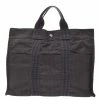 Hermes Grey Canvas Herline MM Bag For Women -Deals Hermes Store luxury women hermes used handbags p273461 011