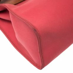 Hermes Bougainvillea/Natural Canvas And Leather Herbag Zip 31 Bag For Women -Deals Hermes Store luxury women hermes used handbags p273733 011