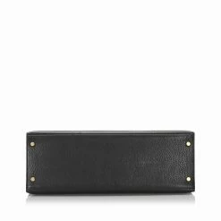 Hermes Black Clemence Leather Gold Hardware Kelly Sellier 35 Bag For Women -Deals Hermes Store luxury women hermes used handbags p274126 009
