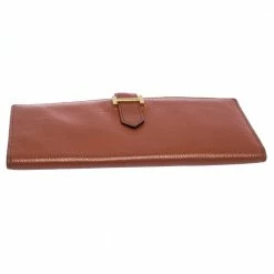 Hermes Etrusque Chevre Mysore Leather Bearn Gusset Wallet For Women -Deals Hermes Store luxury women hermes used handbags p274233 005