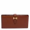 Hermes Etrusque Chevre Mysore Leather Bearn Gusset Wallet For Women