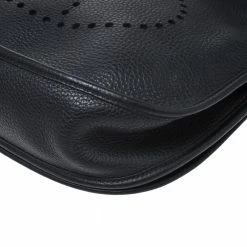 Hermes Black Clemence Leather Evelyne III GM Bag For Women 25 Hermes Black Clemence Leather Evelyne III GM Bag For Women -Deals Hermes Store luxury women hermes used handbags p274488 010