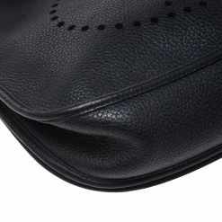 Hermes Black Clemence Leather Evelyne III GM Bag For Women 24 Hermes Black Clemence Leather Evelyne III GM Bag For Women -Deals Hermes Store luxury women hermes used handbags p274488 011