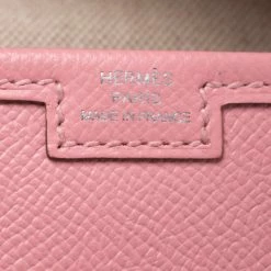 Hermes Rose Confetti Epsom Leather Jige PM Clutch For Women -Deals Hermes Store luxury women hermes used handbags p274502 003