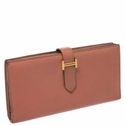 Hermes Rosy Chevre Mysore Leather Bearn Gusset Wallet For Women -Deals Hermes Store luxury women hermes used handbags p275361 007