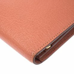 Hermes Rosy Chevre Mysore Leather Bearn Gusset Wallet For Women -Deals Hermes Store luxury women hermes used handbags p275361 009