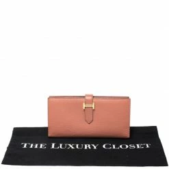 Hermes Rosy Chevre Mysore Leather Bearn Gusset Wallet For Women -Deals Hermes Store luxury women hermes used handbags p275361 1582717673 012
