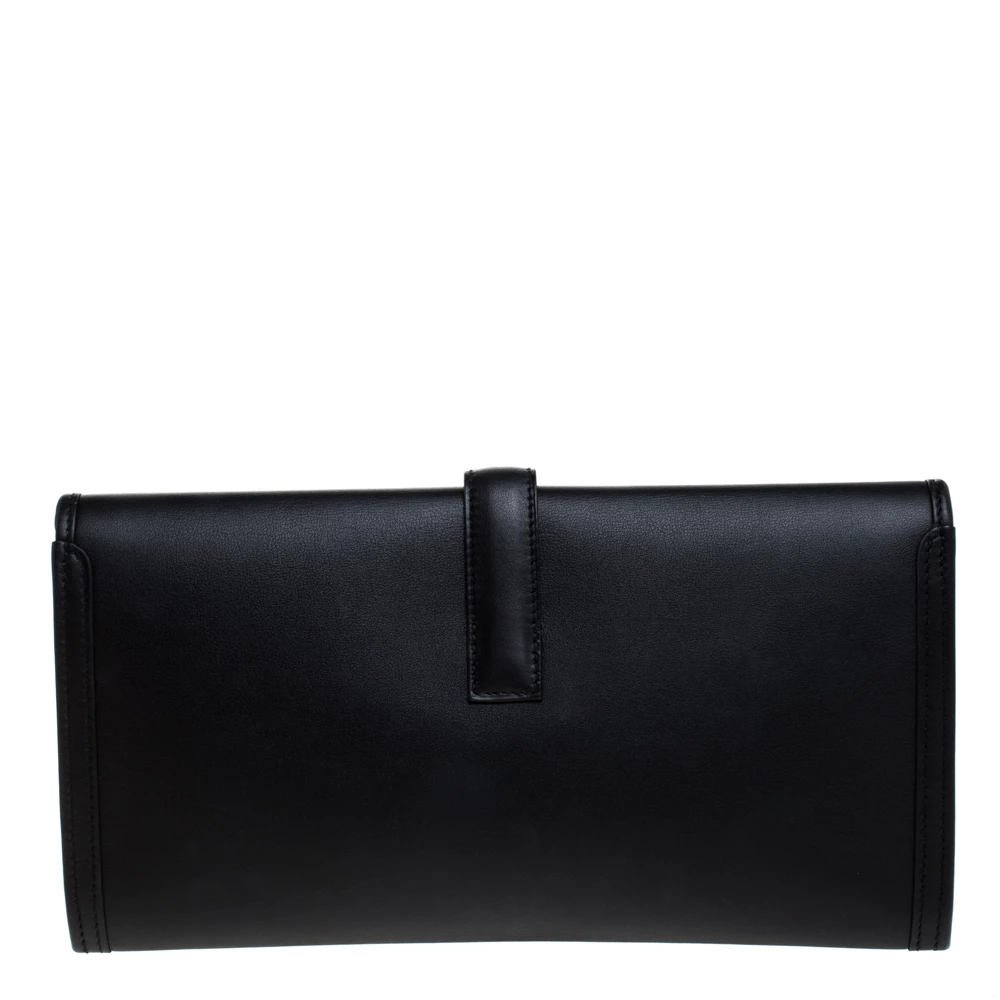 Hermes Black Swift Leather Elan Jige 29 Clutch For Women 6 Hermes Black Swift Leather Elan Jige 29 Clutch For Women - Image 4