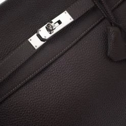 Hermes Cacao Togo Leather Palladium Hardware Kelly Sellier 35 Bag For Women -Deals Hermes Store luxury women hermes used handbags p277088 004