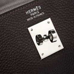 Hermes Cacao Togo Leather Palladium Hardware Kelly Sellier 35 Bag For Women -Deals Hermes Store luxury women hermes used handbags p277088 011