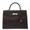 Hermes Cacao Togo Leather Palladium Hardware Kelly Sellier 35 Bag For Women -Deals Hermes Store luxury women hermes used handbags p277088 018