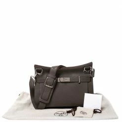 Hermes Taupe Grye Togo Leather Jypsiere 31 Bag For Women -Deals Hermes Store luxury women hermes used handbags p277611 004
