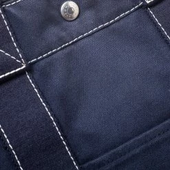 Hermes Dark Blue Canvas Deauville MM Bag For Women 16 Hermes Dark Blue Canvas Deauville MM Bag For Women -Deals Hermes Store luxury women hermes used handbags p279081 003