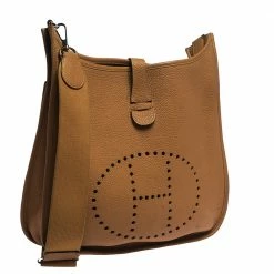 Hermes Feu Orange Togo Leather Evelyne III GM Bag For Women -Deals Hermes Store luxury women hermes used handbags p279094 009