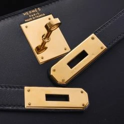 Hermes Black Calf Leather Gold Hardware Kelly Retourne 28 Bag For Women -Deals Hermes Store luxury women hermes used handbags p280248 006