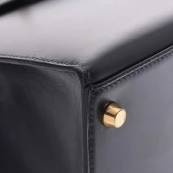 Hermes Black Calf Leather Gold Hardware Kelly Retourne 28 Bag For Women -Deals Hermes Store luxury women hermes used handbags p280248 017