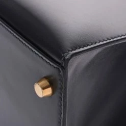 Hermes Black Calf Leather Gold Hardware Kelly Retourne 28 Bag For Women -Deals Hermes Store luxury women hermes used handbags p280248 020