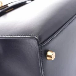 Hermes Black Calf Leather Gold Hardware Kelly 32 Bag For Women -Deals Hermes Store luxury women hermes used handbags p280253 017