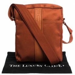 Hermes Orange Toile Canvas And Leather Acapulco Messenger Bag For Women -Deals Hermes Store luxury women hermes used handbags p281179 011
