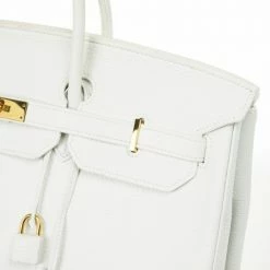 Hermes Blanc Togo Calfskin Gold Hardware Birkin 40 For Women -Deals Hermes Store luxury women hermes used handbags p28436 008