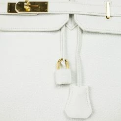 Hermes Blanc Togo Calfskin Gold Hardware Birkin 40 For Women -Deals Hermes Store luxury women hermes used handbags p28436 010
