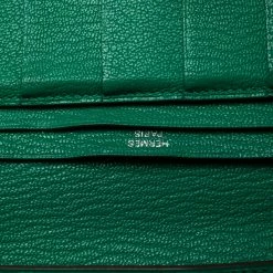 Hermes Menthe Chevre Leather Bearn Gusset Wallet For Women -Deals Hermes Store luxury women hermes used handbags p284779 015