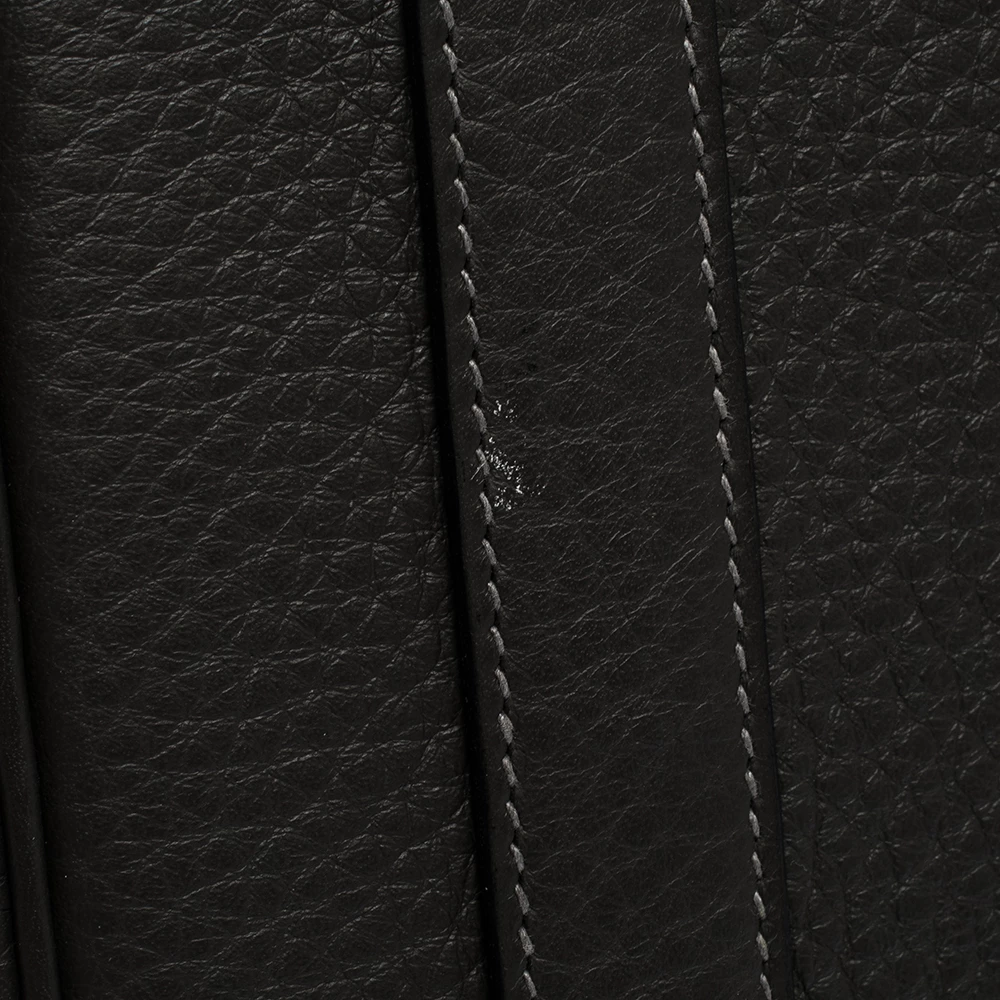 Hermes Graphite Clemence Leather Palladium Hardware Birkin 40 Bag For Women 13 Hermes Graphite Clemence Leather Palladium Hardware Birkin 40 Bag For Women - Image 11