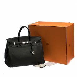 Hermes Graphite Clemence Leather Palladium Hardware Birkin 40 Bag For Women 27 Hermes Graphite Clemence Leather Palladium Hardware Birkin 40 Bag For Women -Deals Hermes Store luxury women hermes used handbags p285785 013