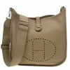 Hermes Brown Taurillon Clemence Evelyne III GM For Women