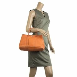 Hermes Canvas Leather Garden Party TPM Tote Bag For Women -Deals Hermes Store luxury women hermes used handbags p29207 0002