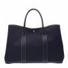 Hermes Navy Blue Toile Leather Garden Party GM Bag For Women 2 Hermes Navy Blue Toile Leather Garden Party GM Bag For Women -Deals Hermes Store luxury women hermes used handbags p292360 007