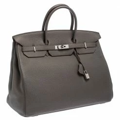 Hermes Etain Togo Leather Palladium Hardware Birkin 40 Bag For Women 18 Hermes Etain Togo Leather Palladium Hardware Birkin 40 Bag For Women -Deals Hermes Store luxury women hermes used handbags p292540 011