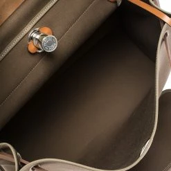 Hermes Natural/Khaki Canvas And Leather Herbag Zip 39 Bag For Women -Deals Hermes Store luxury women hermes used handbags p292545 006