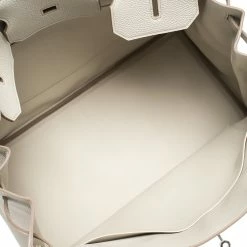 Hermes Gris Perle Togo Leather Palladium Hardware Birkin 35 Bag For Women 22 Hermes Gris Perle Togo Leather Palladium Hardware Birkin 35 Bag For Women -Deals Hermes Store luxury women hermes used handbags p292553 003