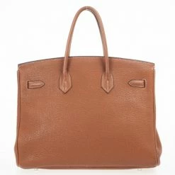 Hermes Brown Togo Birkin With Silver Hardware 35 CM For Women -Deals Hermes Store luxury women hermes used handbags p29260 0004