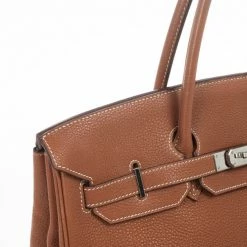 Hermes Brown Togo Birkin With Silver Hardware 35 CM For Women -Deals Hermes Store luxury women hermes used handbags p29260 0011