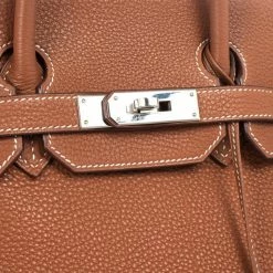 Hermes Brown Togo Birkin With Silver Hardware 35 CM For Women -Deals Hermes Store luxury women hermes used handbags p29260 0013