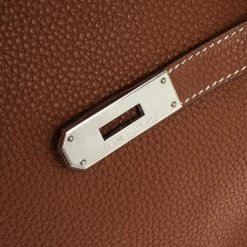 Hermes Brown Togo Birkin With Silver Hardware 35 CM For Women -Deals Hermes Store luxury women hermes used handbags p29260 0014