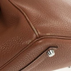 Hermes Brown Togo Birkin With Silver Hardware 35 CM For Women -Deals Hermes Store luxury women hermes used handbags p29260 0017