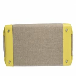 Hermes Soufre/Beige Canvas And Leather Palladium Hardware HAC Birkin 40 Bag For Women -Deals Hermes Store luxury women hermes used handbags p292718 008