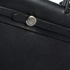 Hermes Black Canvas And Leather 2 In 1 Herbag 31 For Women -Deals Hermes Store luxury women hermes used handbags p296223 004