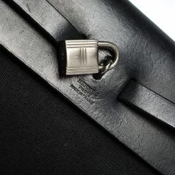 Hermes Black Canvas And Leather 2 In 1 Herbag 31 For Women -Deals Hermes Store luxury women hermes used handbags p296223 012